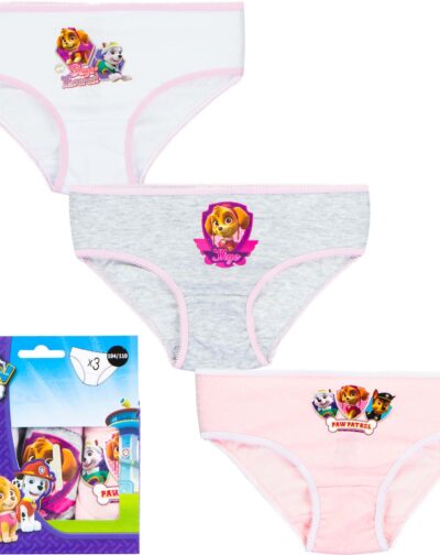 Set van 3 Paw Patrol , Skye onderbroeken maat 122/128 6/8 jaar
